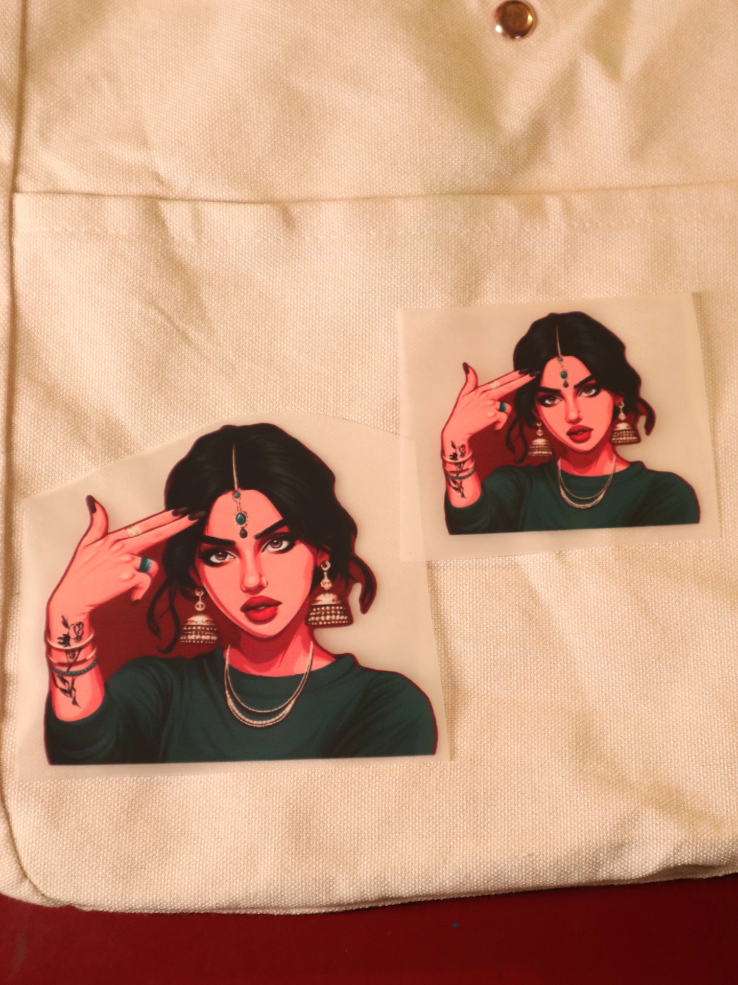 Desi Baddie Energy | Iron-on Patch | Girlie Pop