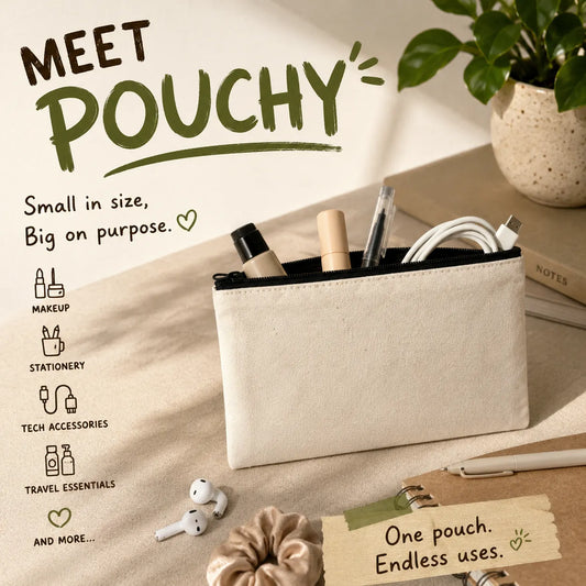 POUCHY - The Multipurpose Pouch | Recycled Fabric | Sustainable DIY