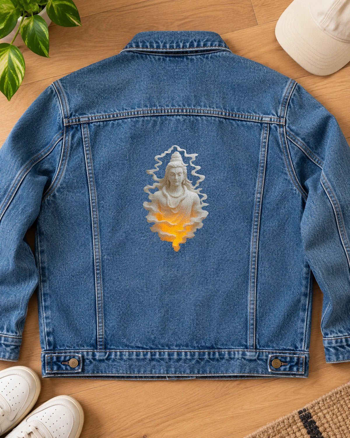 Kailash Awakening iron-on patch on clothes