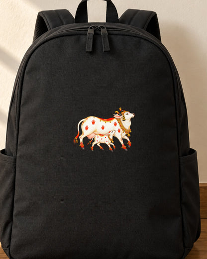 Kamdhenu iron-on patch on clothes