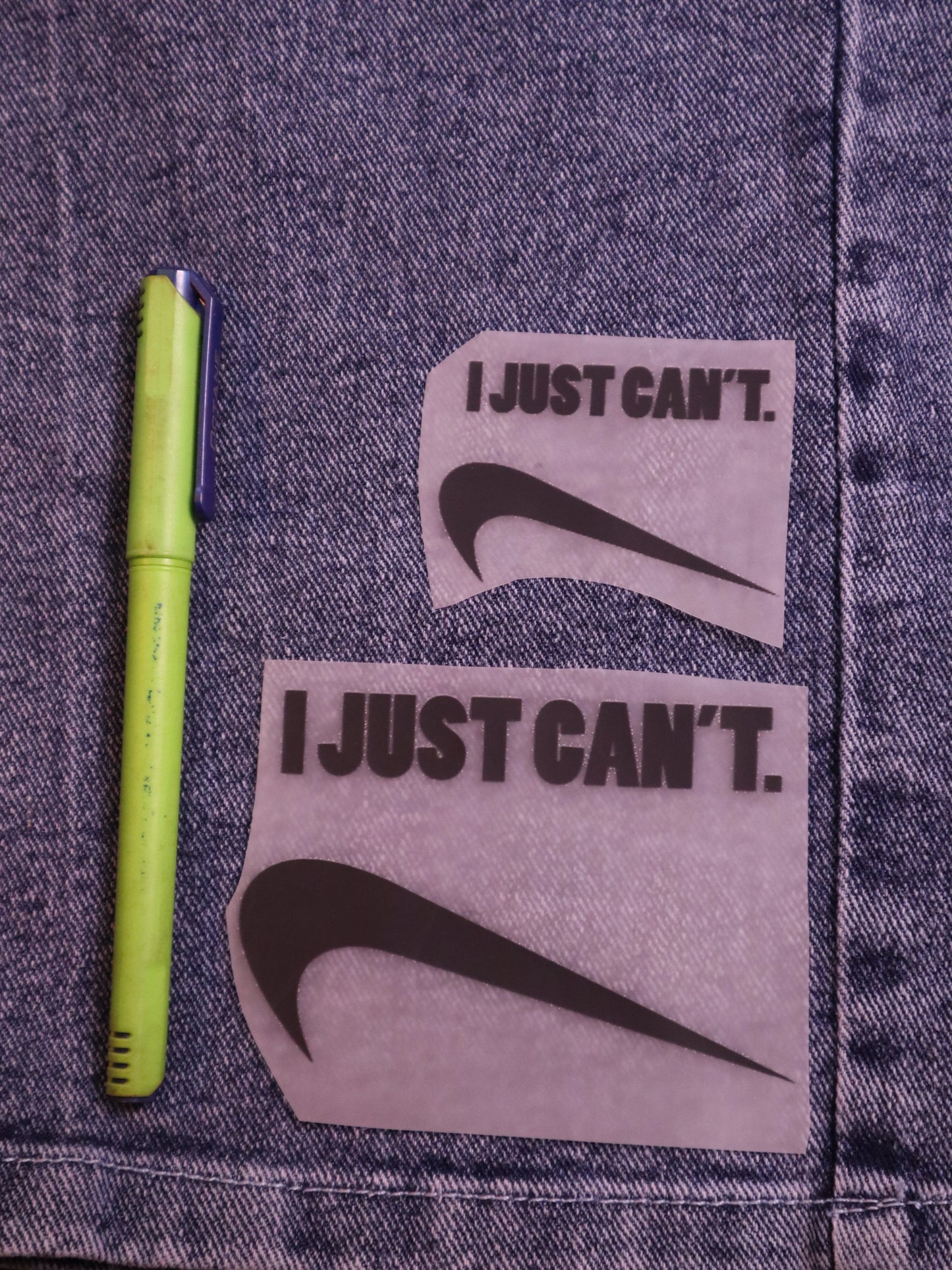 I Just Can’t | Iron-on Patch | Moodvertising