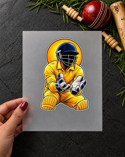 Keeper Bhai iron-on patch in hand