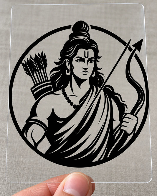 Kodandadhari Badge hard surface patch on clear film