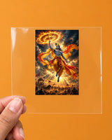 Kurukshetra Krishna hard surface patch on clear film