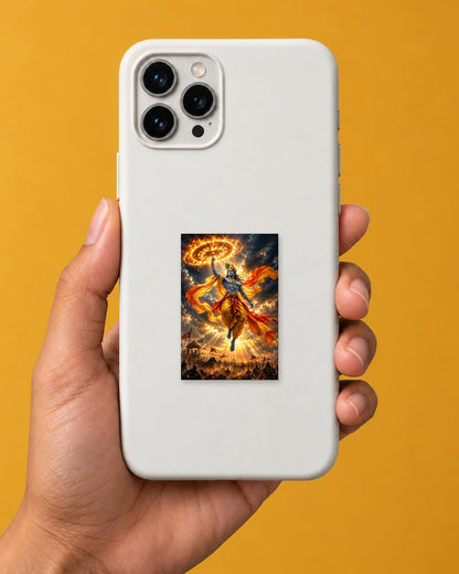 Kurukshetra Krishna hard surface patch mockup