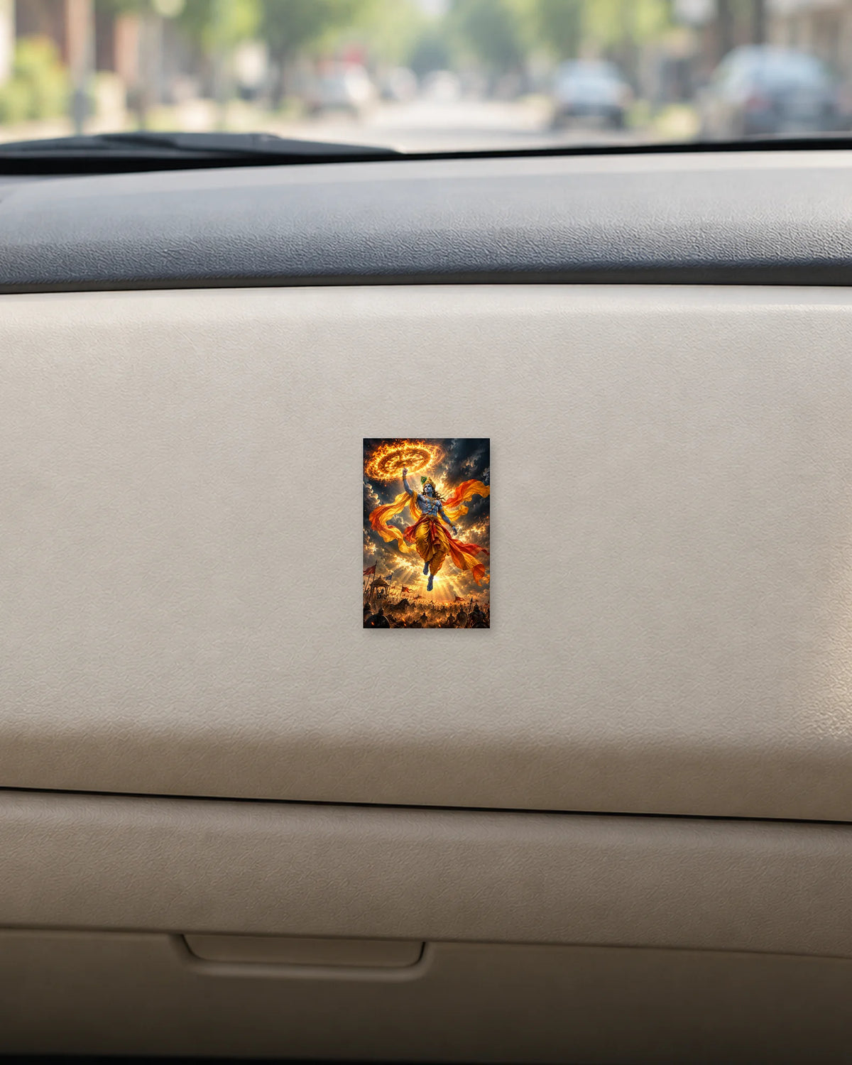 Kurukshetra Krishna hard surface patch mockup