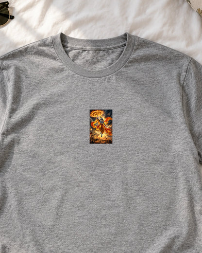 Kurukshetra Krishna iron-on patch on clothes