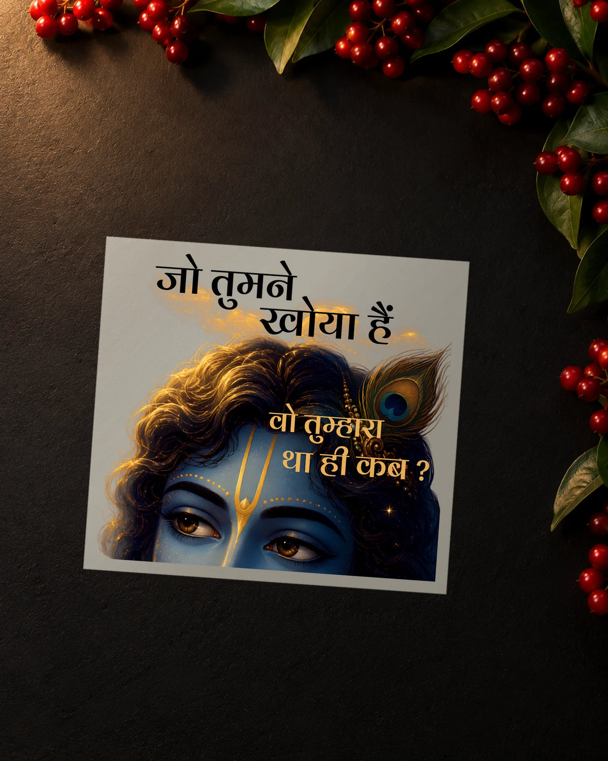 Krishna Divine iron-on patch transfer