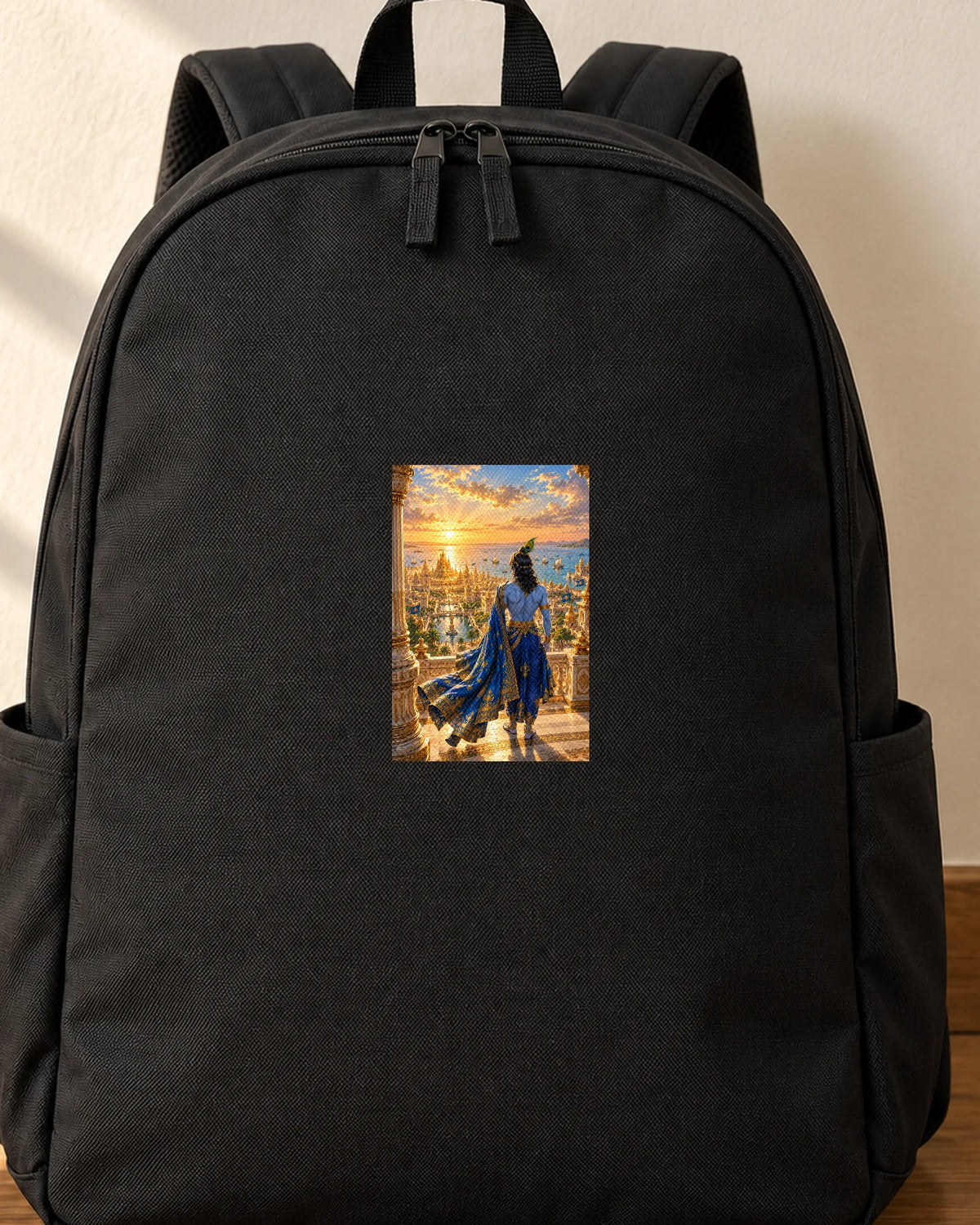 Dwarkadhish iron-on patch on clothes