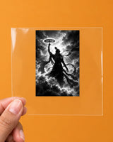 Krishna in the Storm hard surface patch on clear film
