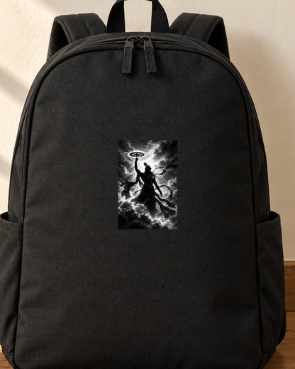 Krishna in the Storm iron-on patch on clothes
