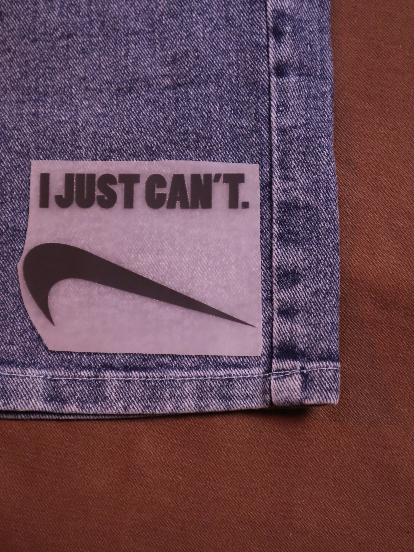 I Just Can’t | Iron-on Patch | Moodvertising