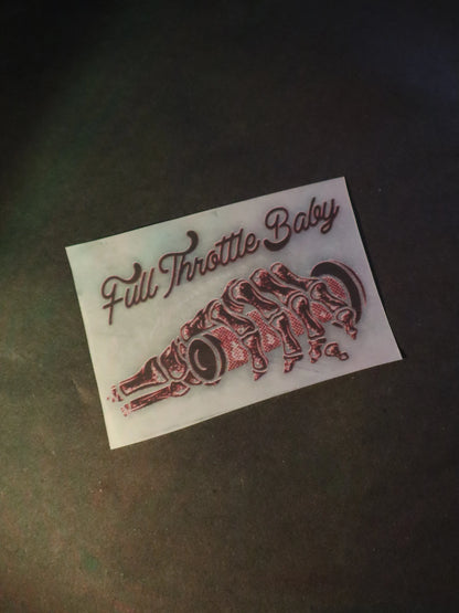 Full Throttle Baby | Iron-on Patch | Rider's Creed