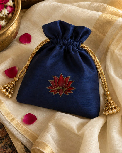 Lal Kamal embroidery-look iron-on patch | Thread Theory