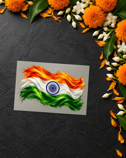 Lehrata Tiranga iron-on patch transfer