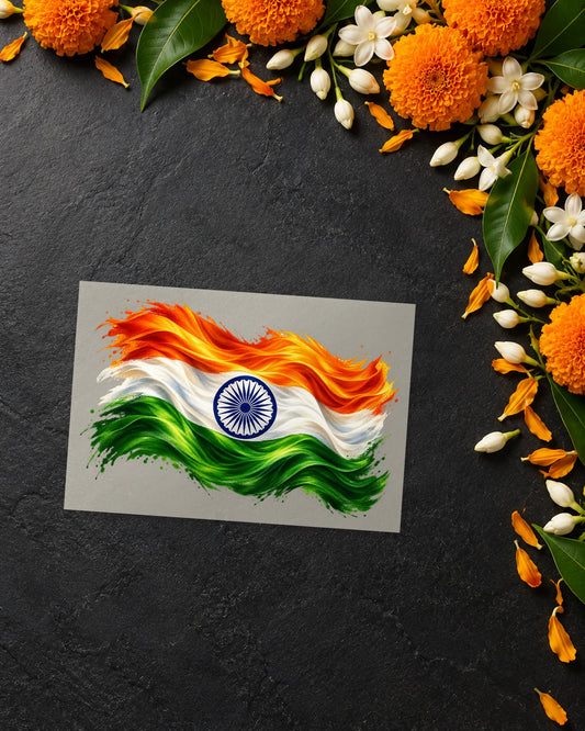 Lehrata Tiranga iron-on patch transfer