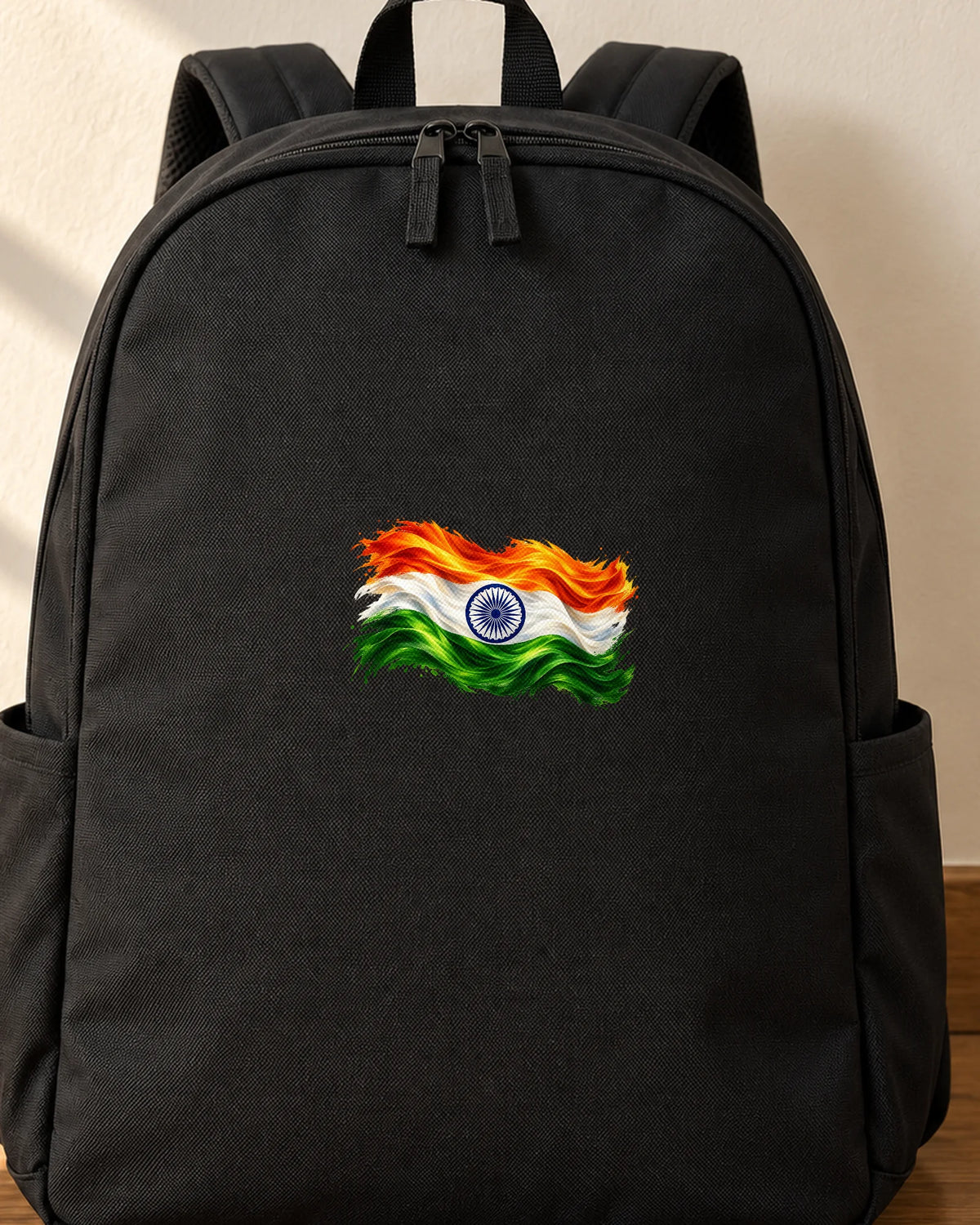 Lehrata Tiranga iron-on patch on clothes