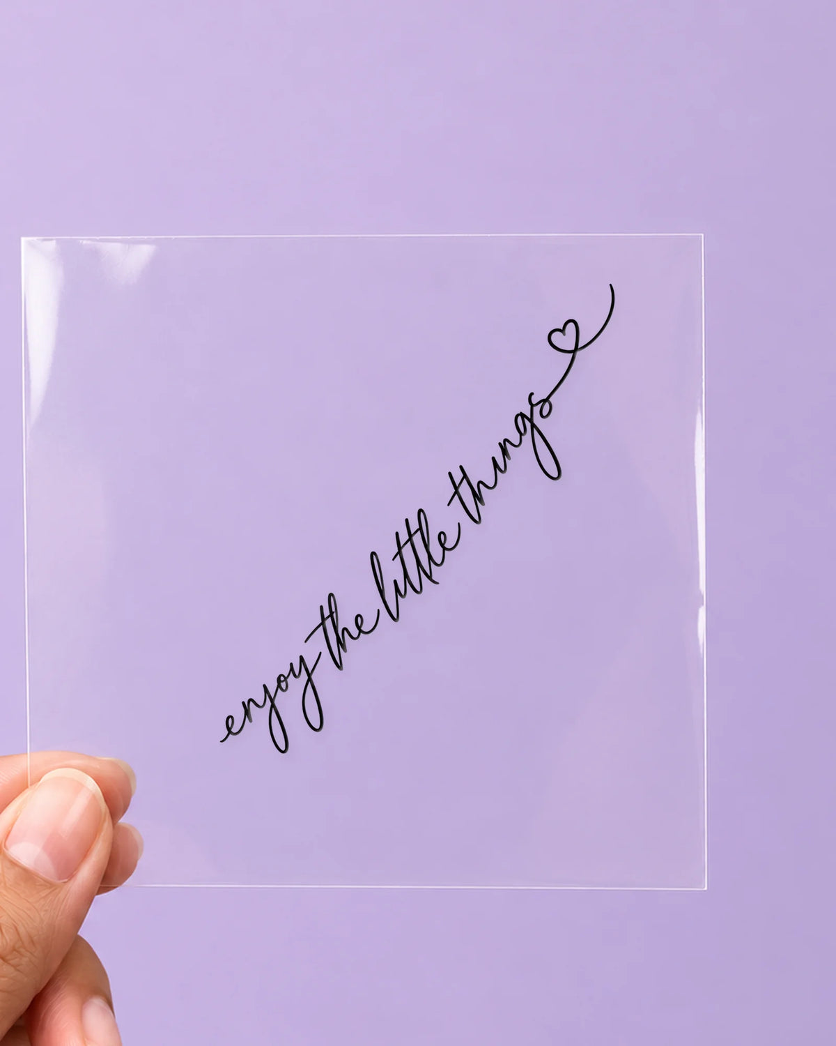 Little Things: all pieces on clear film