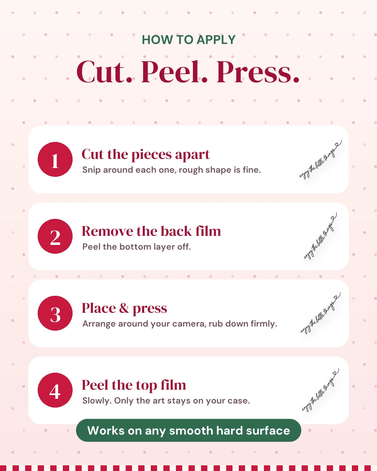 Little Things: how to apply