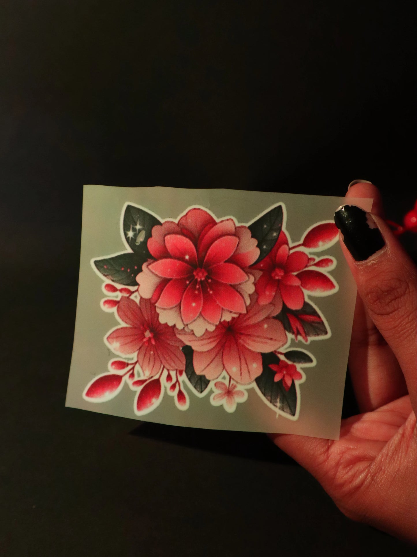 Scarlet Bloom Burst | Iron on patch | Pinterest Flowers