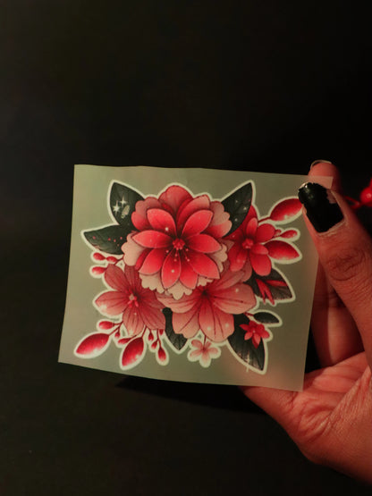 Scarlet Bloom Burst | Iron on patch | Pinterest Flowers