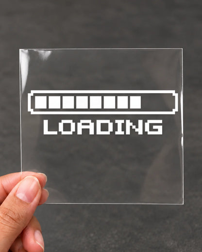 Loading gamer patch in white ink on clear film