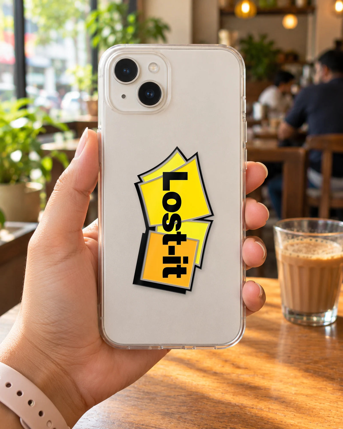 Lost it sticker mockup