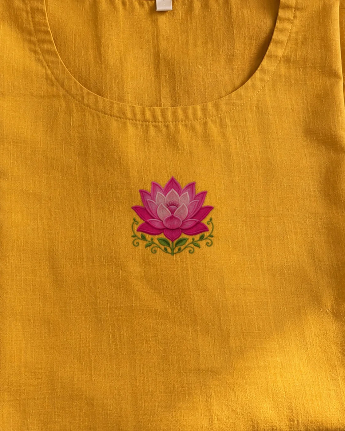 Lotus Bloom embroidery-look iron-on patch | Thread Theory