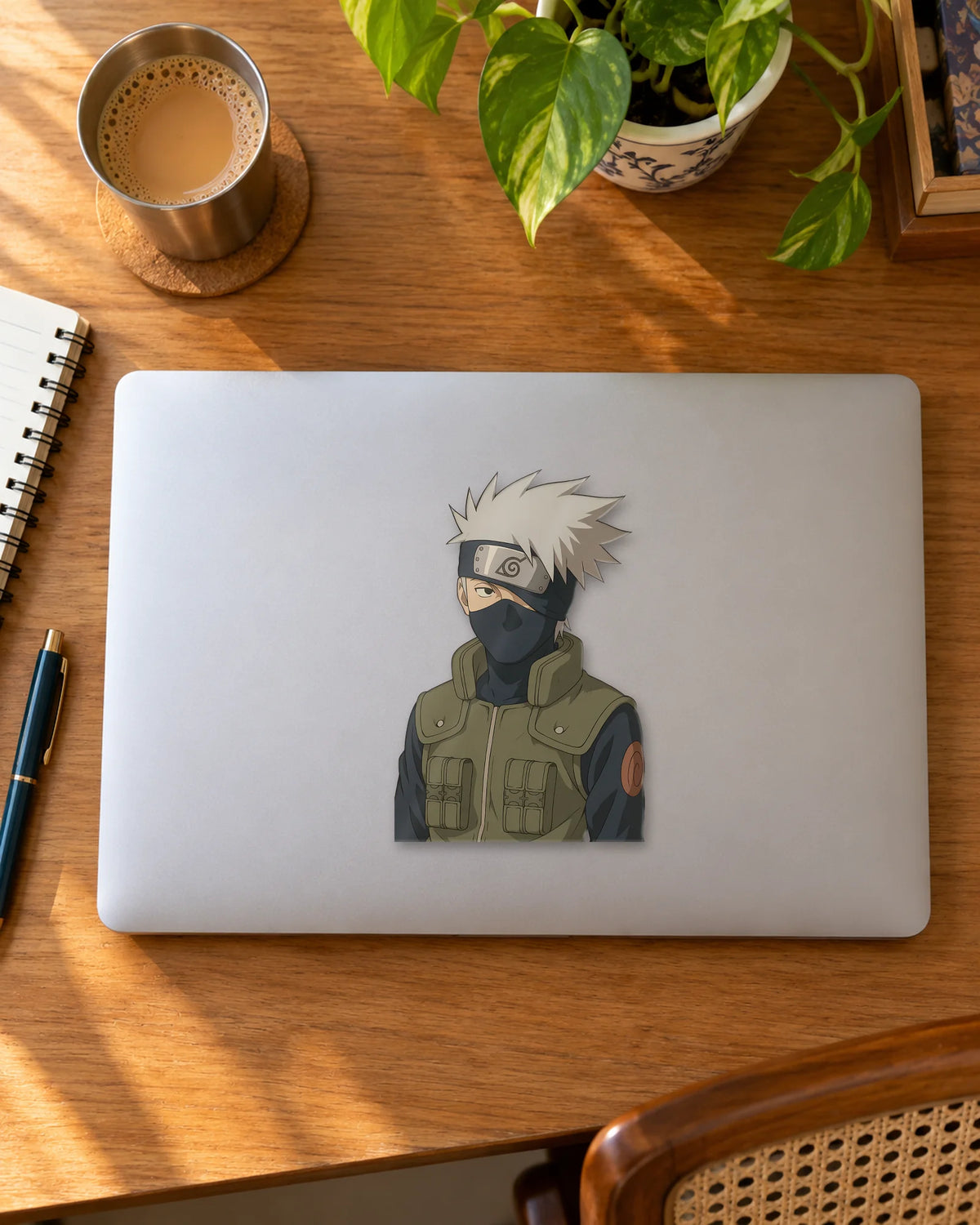 Masked Sensei sticker mockup
