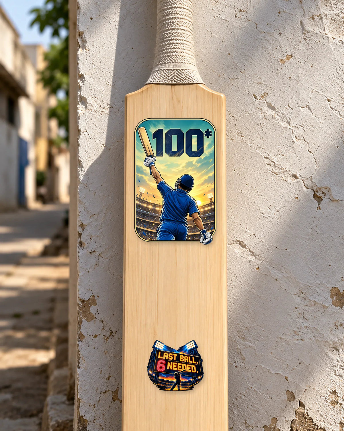 Match Day Kit on a cricket bat