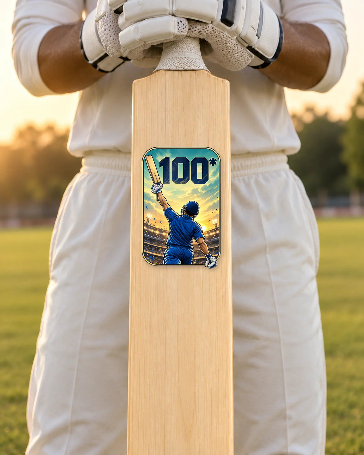Match Day Kit bat, batsman holding it