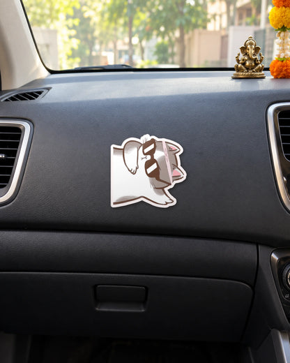 Meow Mode ON hard surface patch mockup