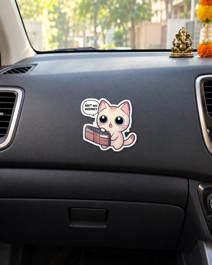 Meow-nth End sticker mockup