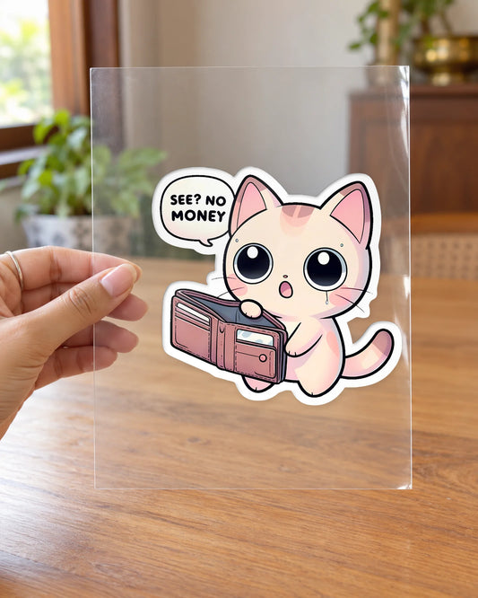 Meow-nth End hard surface patch on clear film