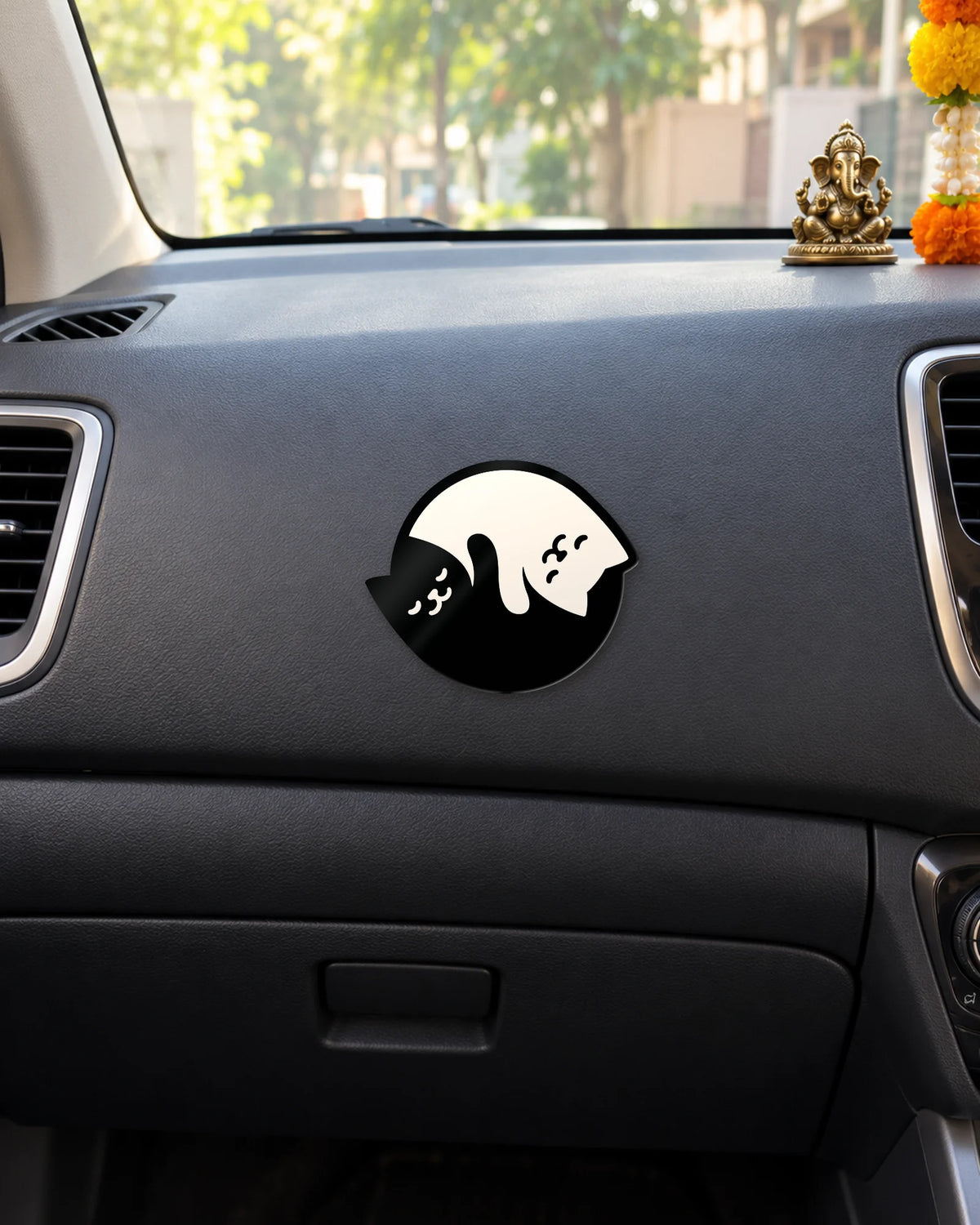 Meowgical Harmony sticker mockup