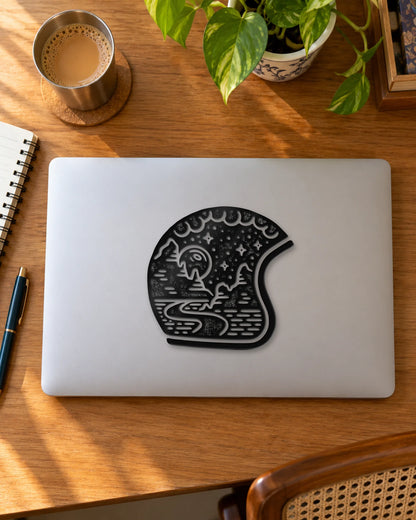 Midnight Ride sticker mockup