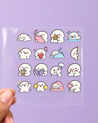 Mochi Mood mini hard surface patch sheet on clear film