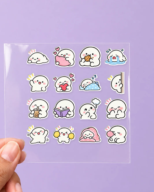 Mochi Mood mini hard surface patch sheet on clear film