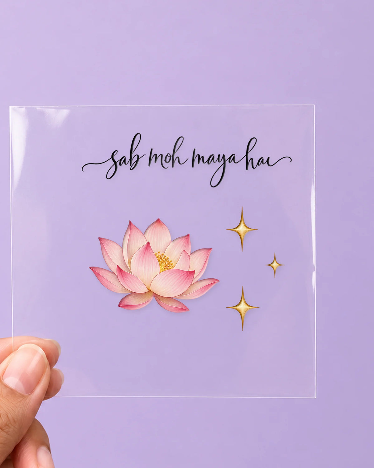 Moh Maya: all pieces on clear film