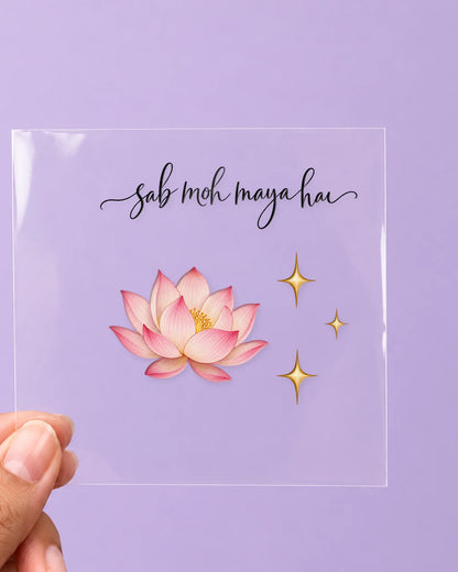 Moh Maya: all pieces on clear film