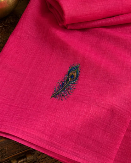 Mor Pankh embroidery-look iron-on patch | Thread Theory