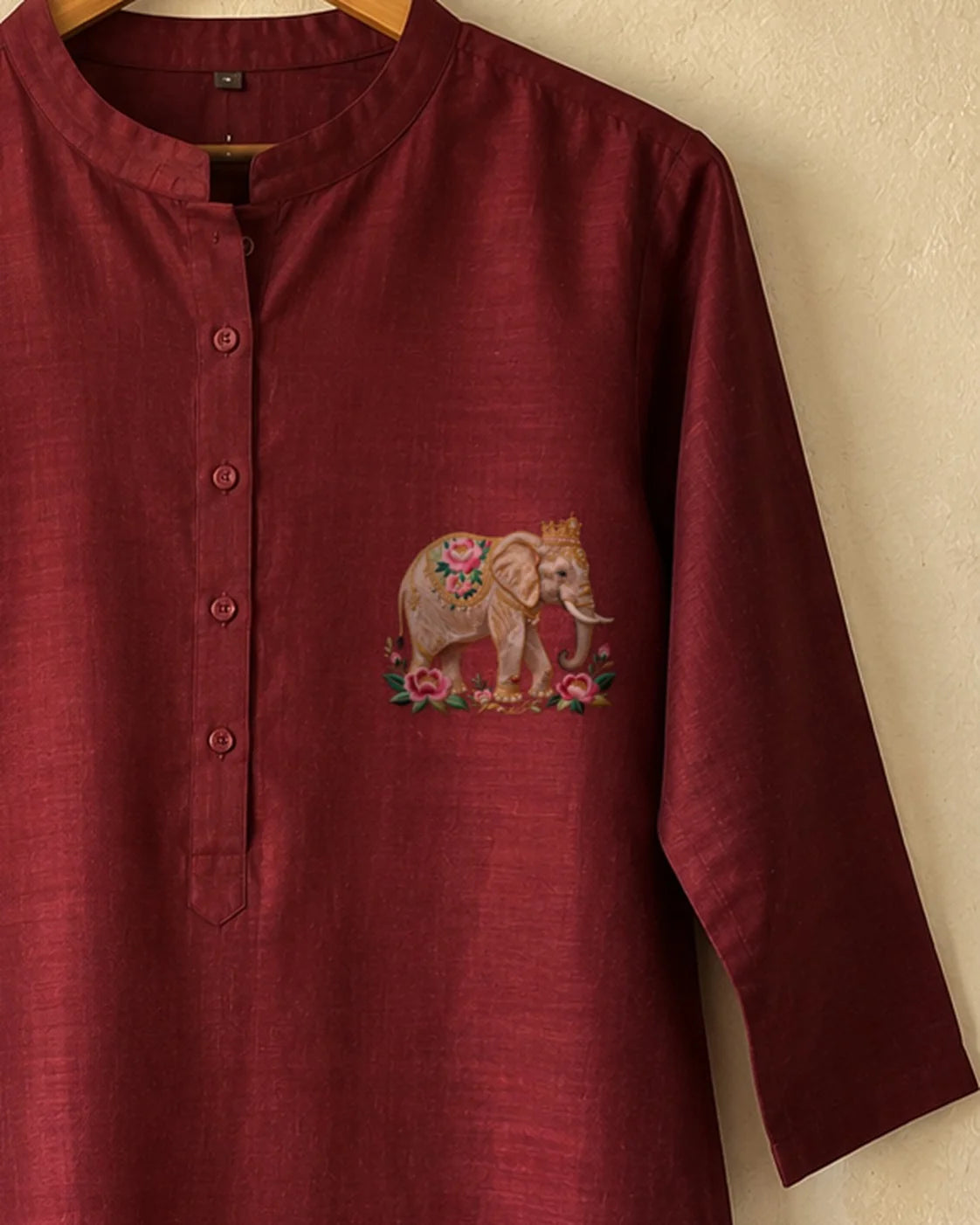 Moti Gaj embroidery-look iron-on patch | Thread Theory