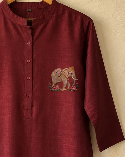 Moti Gaj embroidery-look iron-on patch | Thread Theory