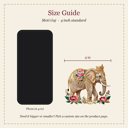 Moti Gaj embroidery-look iron-on patch | Thread Theory