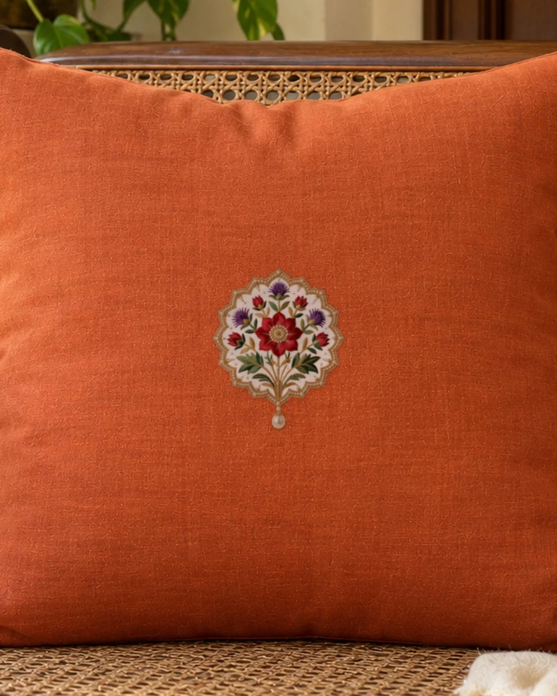 Mughal Gulbahar embroidery-look iron-on patch | Thread Theory