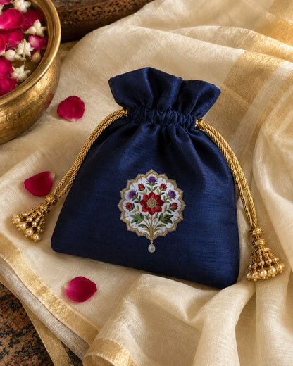 Mughal Gulbahar embroidery-look iron-on patch | Thread Theory