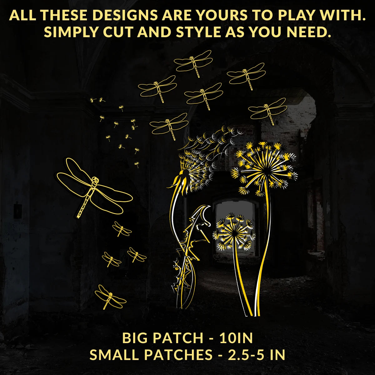 Dandelion Breeze | Upgrade Pack | Iron-On Patch Set