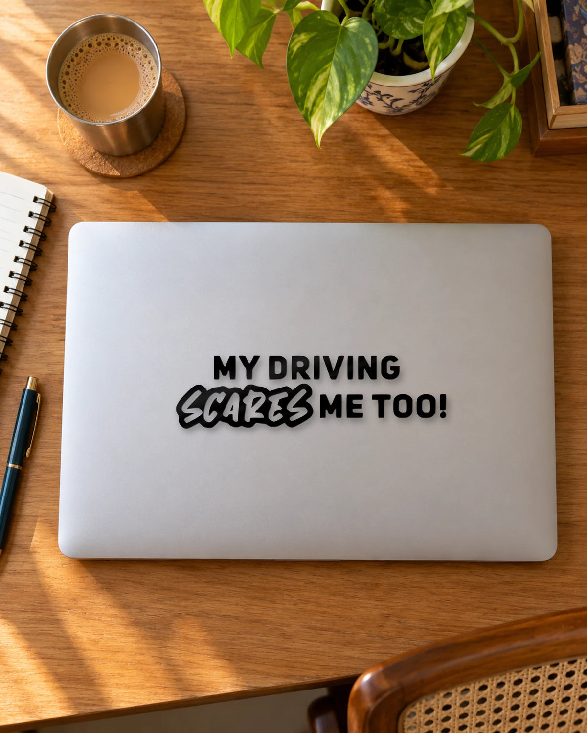 My Driving Scares Me Too! hard surface patch mockup