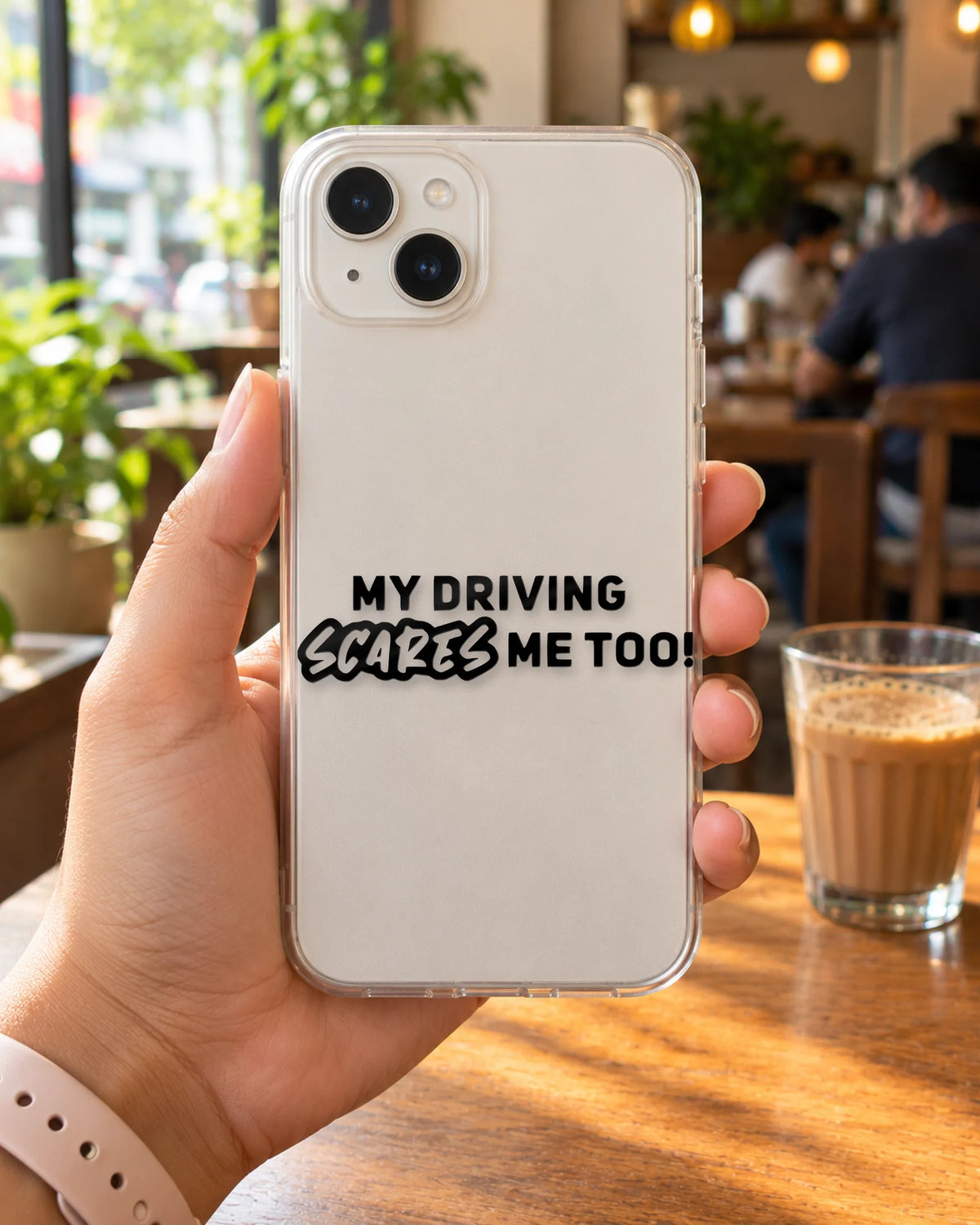 My Driving Scares Me Too! sticker mockup