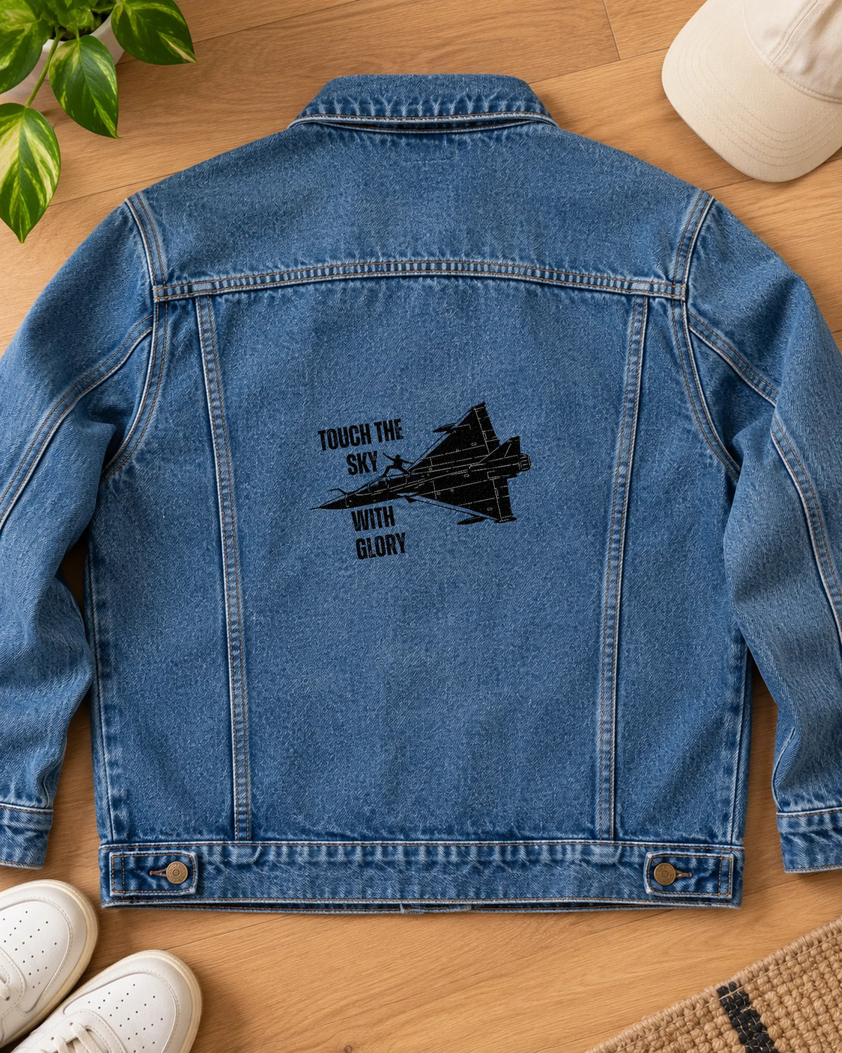 Nabh Sparsh iron-on patch on clothes